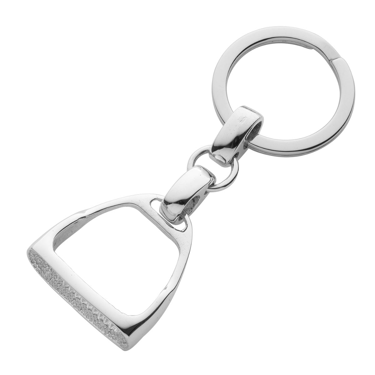 Mens silver keyring discount