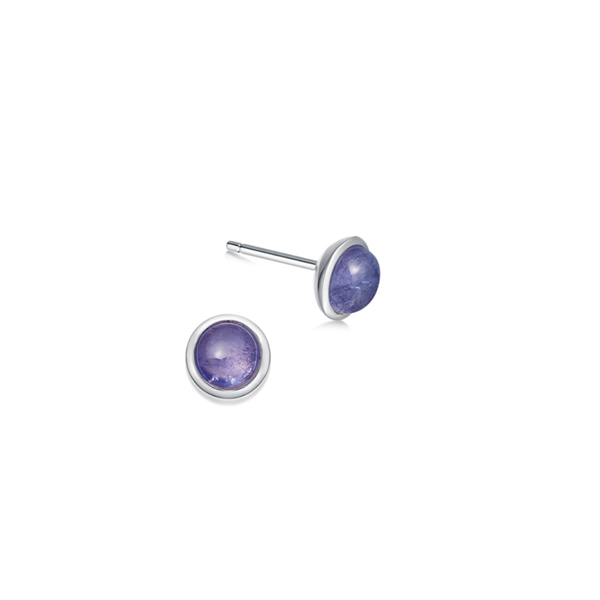 silver and tanzanite pepper mills