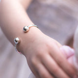 Child's Silver Torque Bracelet - hersey-and-son