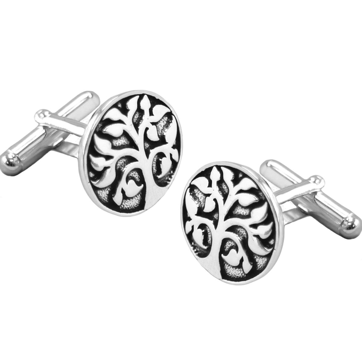 Silver Tree of life cufflinks