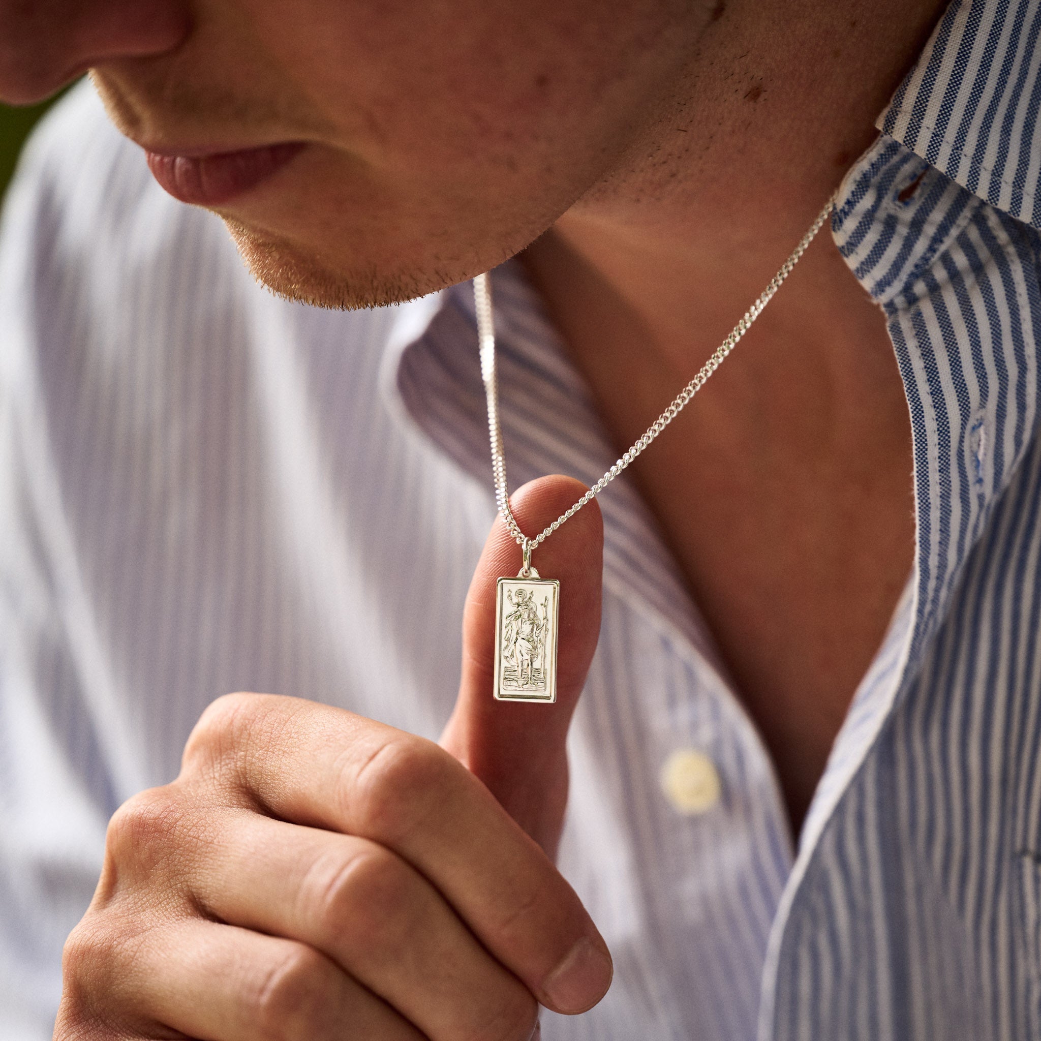 st Christopher silver jewellery.