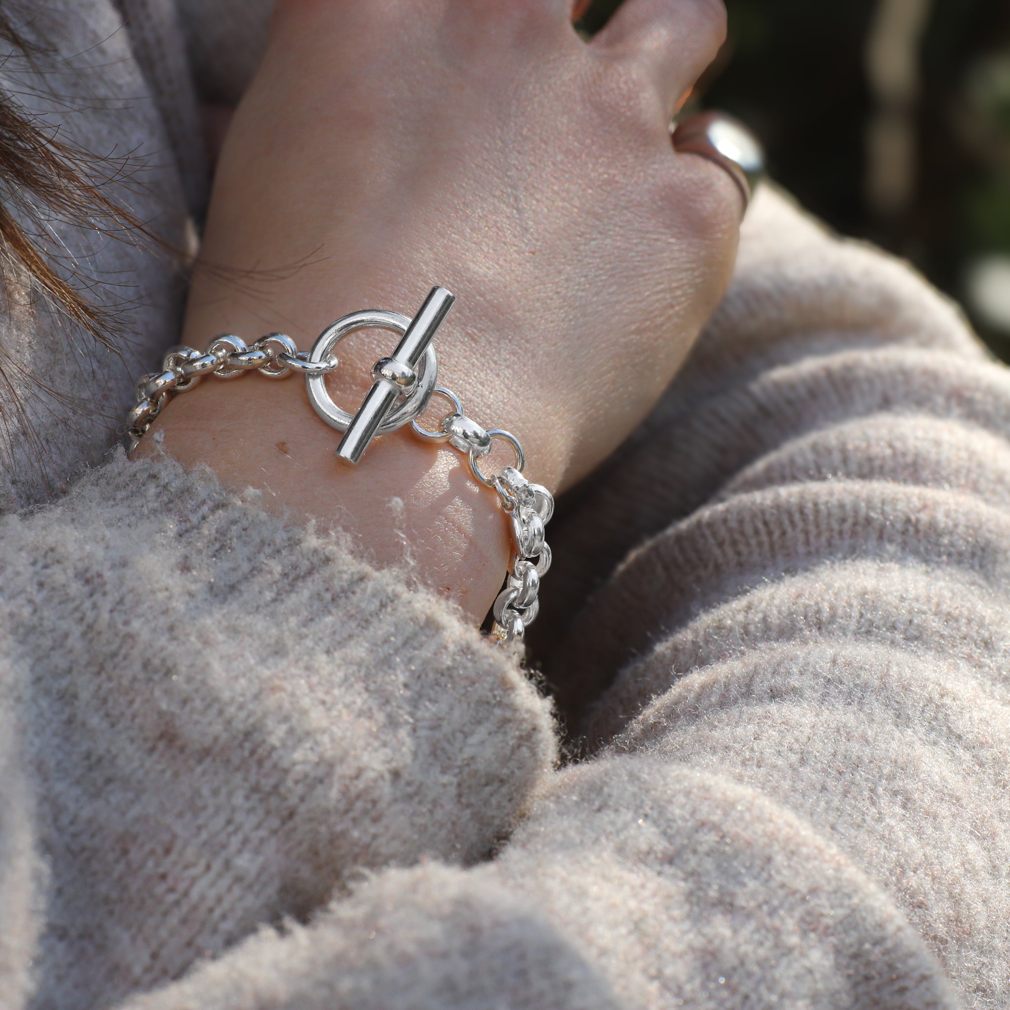 Women's Silver Chain Bracelets