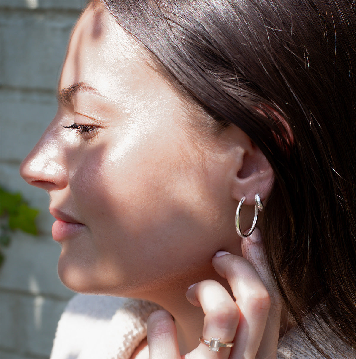 Silver Hoop Earrings
