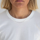 Silver Slim Figaro Chain Necklace