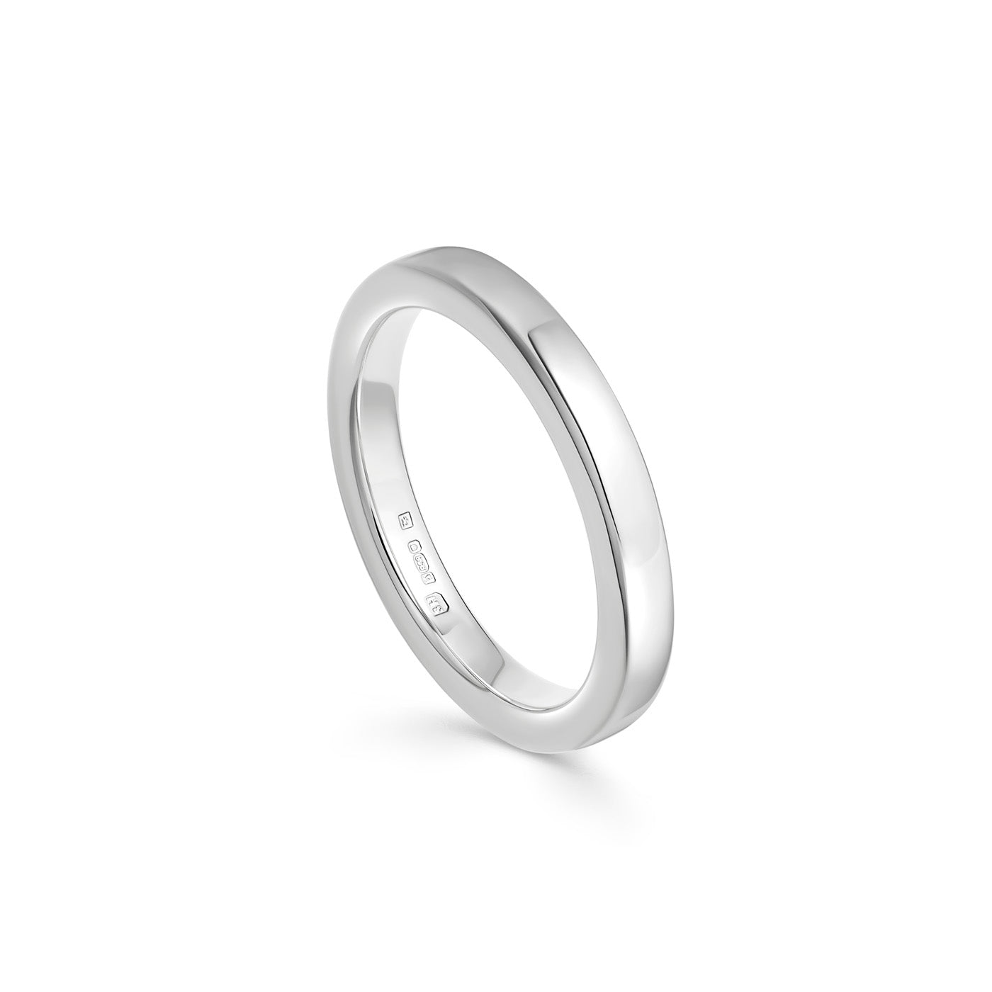 Deluxe Sterling Silver Court Ring - 3mm