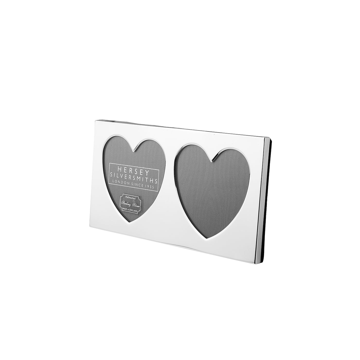 Heart Silver Photograph Frame - double