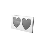 Heart Silver Photograph Frame - double