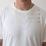 Silver Cross Necklace No.2 - 23mm