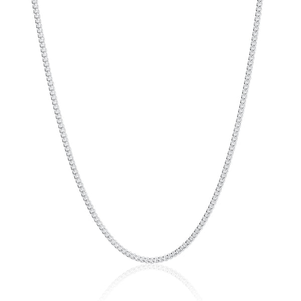 2mm Sterling Silver Curb Chain – 18