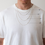 3mm Silver Curb Chain