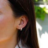 Silver Ball Earrings