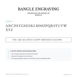 Silver Bangle No.3 - Classic Flat 4mm