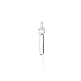 Sterling Silver Chunky "I" Initial Necklace