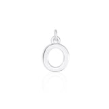 Sterling Silver Chunky "O" Initial Necklace