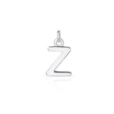 Sterling Silver Chunky "Z" Initial Necklace