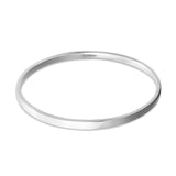 Silver Bangle No.3 - Classic Flat 4mm