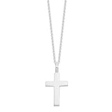 Silver Cross Necklace No.2 - 25mm