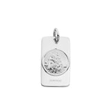 Mens St Christopher Pendant - Dog Tag