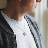Sterling Silver Dog Tag - Round