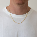Gold Plated & Sterling Silver Figaro Chain