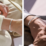 The Fine Hammered Silver Cuff