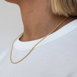 18ct Gold Plated Silver Venetian Box Chain