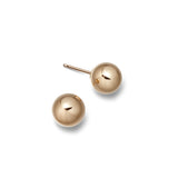 9ct gold ball stud earrings 6mm