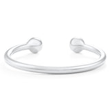Men's Sterling Silver Ball End Cuff Bracelet