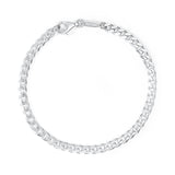 Sterling Silver Slim Curb Chain Bracelet