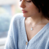 Sterling Silver Flower Necklace