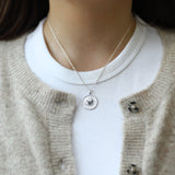 Sterling Silver Radiating Heart Pendant