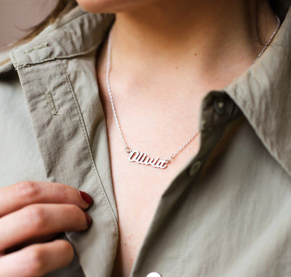 Personalised Sterling Silver Name Necklace