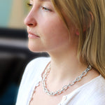 Silver Chunky T-Bar Necklace - hersey-and-son