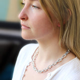 Silver Chunky T-Bar Necklace - hersey-and-son