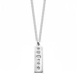 Sterling Silver Hallmark Ingot Necklace