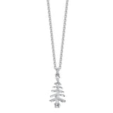 Sterling Silver Christmas Tree Necklace