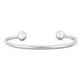 Sterling Silver Ball Cuff