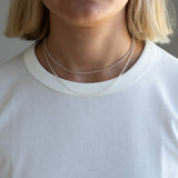 Long Sterling Silver Cable Chain