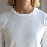 Long Sterling Silver Cable Chain