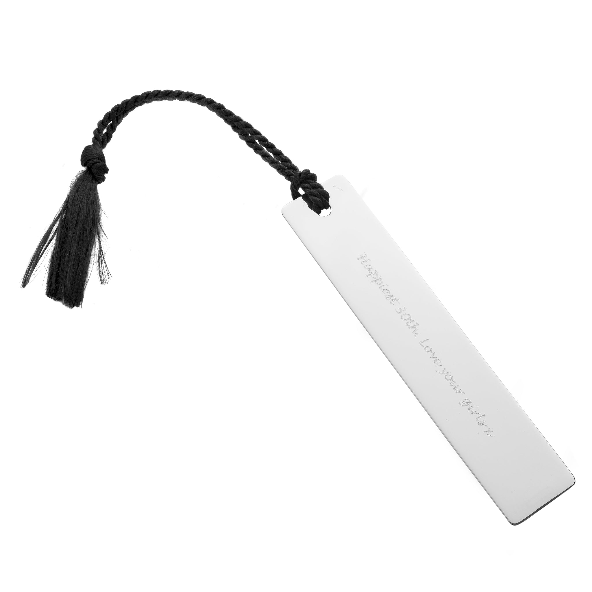 Long Sterling Silver Bookmark Engraved