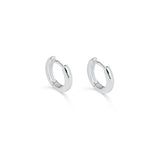 Little Sterling Silver Huggie Hoop Earrings