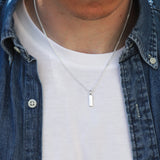 Sterling Silver Bar Necklace