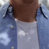 Sterling Silver Corinthian Cross Pendant