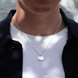 Sterling Silver Organic Signet Pendant