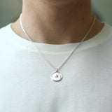 Sterling Silver Wander Compass Pendant