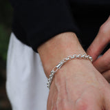 Silver Round Belcher Chain Bracelet - Albert Clasp