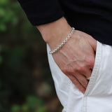 Silver Round Belcher Chain Bracelet - Albert Clasp