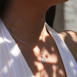 Mini Sterling Silver St Christopher Coin Necklace