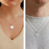 Sterling Silver Large Molten Pendant