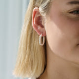 Soft Edge Sterling Silver Hoops